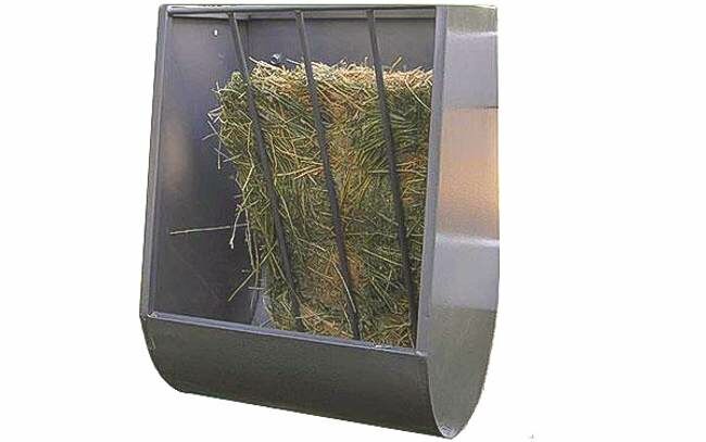 ASI Horse Feeder Hanging Hay/Grain - Grey