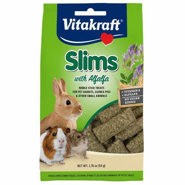 Vitakraft Slims With Alfalfa Small Animal Treat, 1.75-Oz