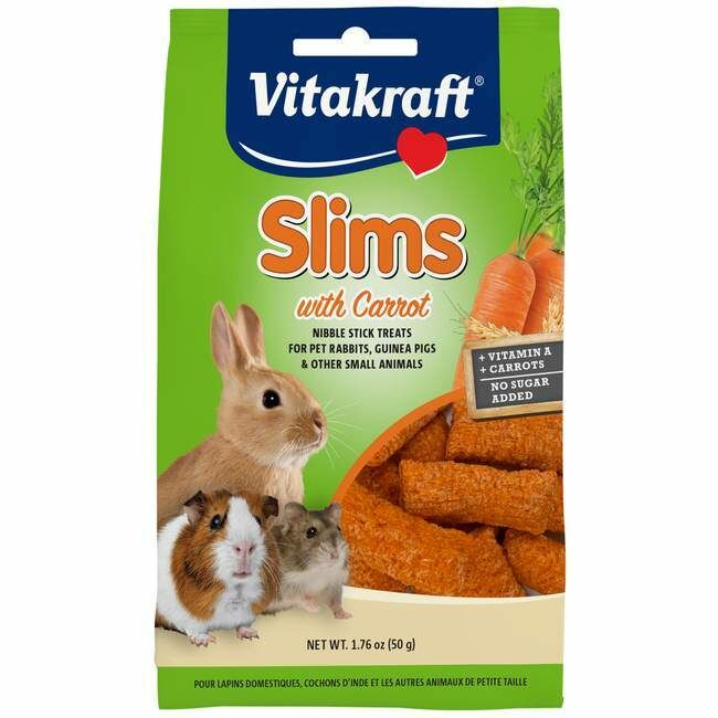 Vitakraft Slims With Carrot Small Animal Treat, 1.75-Oz