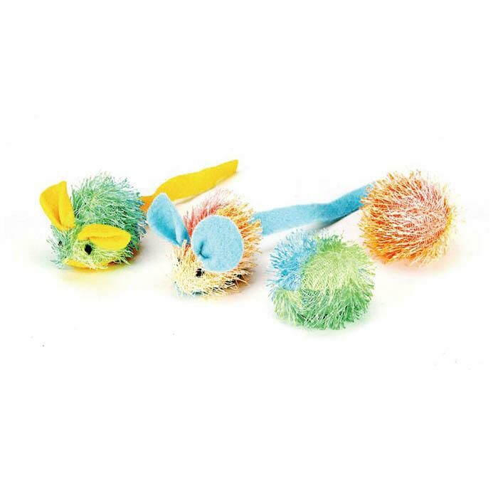 Ethical Pet Stringy Mice & Toy - Multi