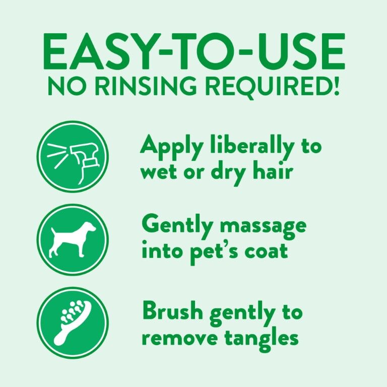 TropiClean Sweet Pea Tangle Remover Spray for Pets, 16-Oz