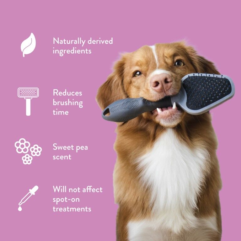 TropiClean Sweet Pea Tangle Remover Spray for Pets, 16-Oz