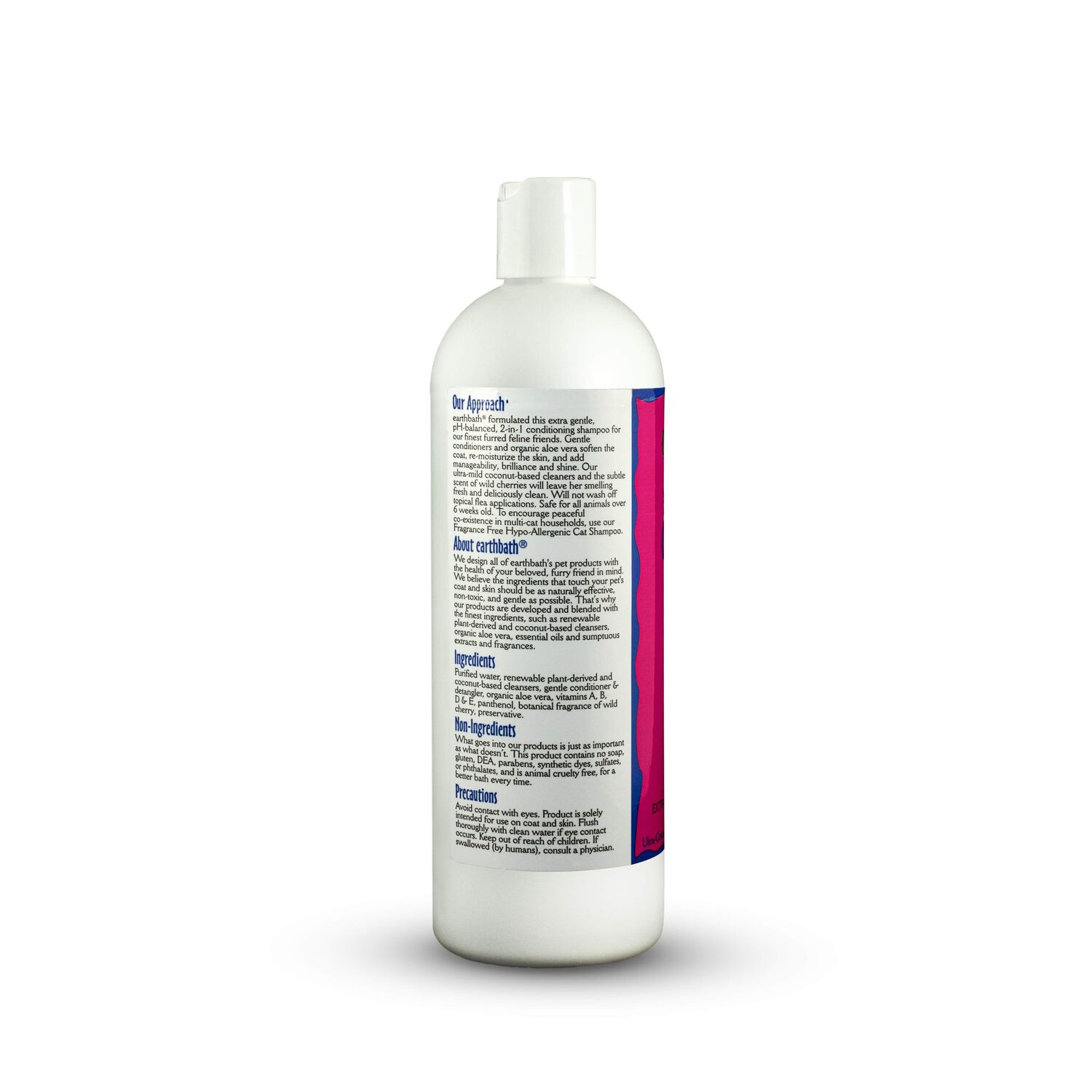 Earthbath Light Wild Cherry 2-in-1 Conditioning Cat Shampoo, 16-Oz