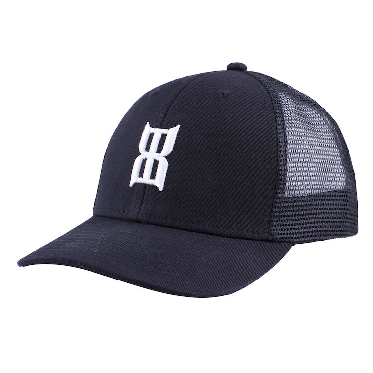 BEX Kids Steel Adjustable Mesh Back Cap in Black