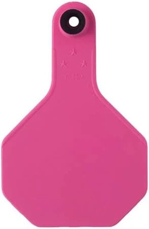 Y-Tex Hot Pink All American 3 Star Combo Blank Tags With Button