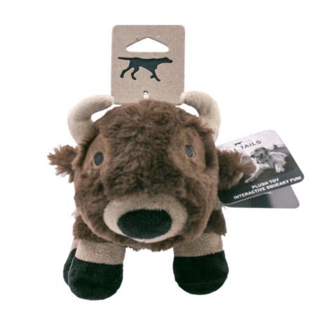 Tall Tails Buffalo with Squeaker Dog Toy