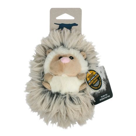 Tall Tails Real Feel Fluffy Baby Hedgehog with Squeaker Dog Toy