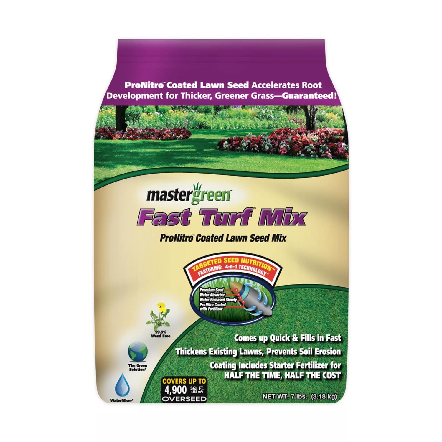 MasterGreen Fast Turf Mix, 3-Lb
