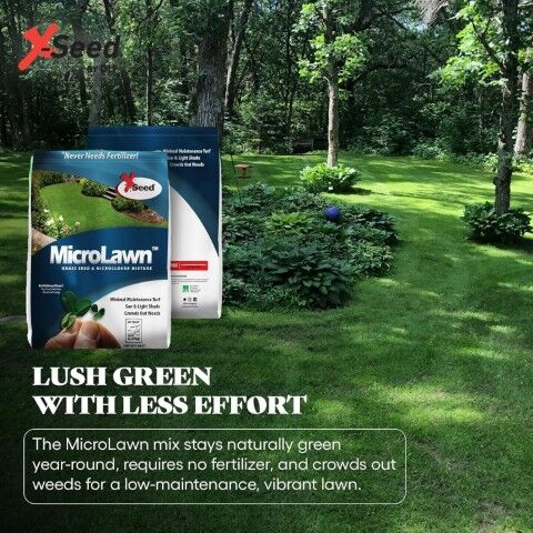 X-Seed Microlawn Grass Seed & Microclover Mixture, 5-Lb