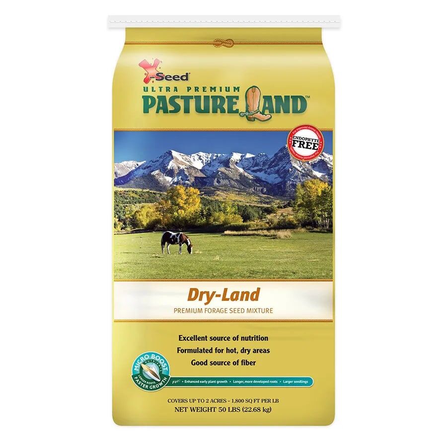 X-Seed PastureLand Dry-Land Premium Forage Seed Mixture, 50-Lb