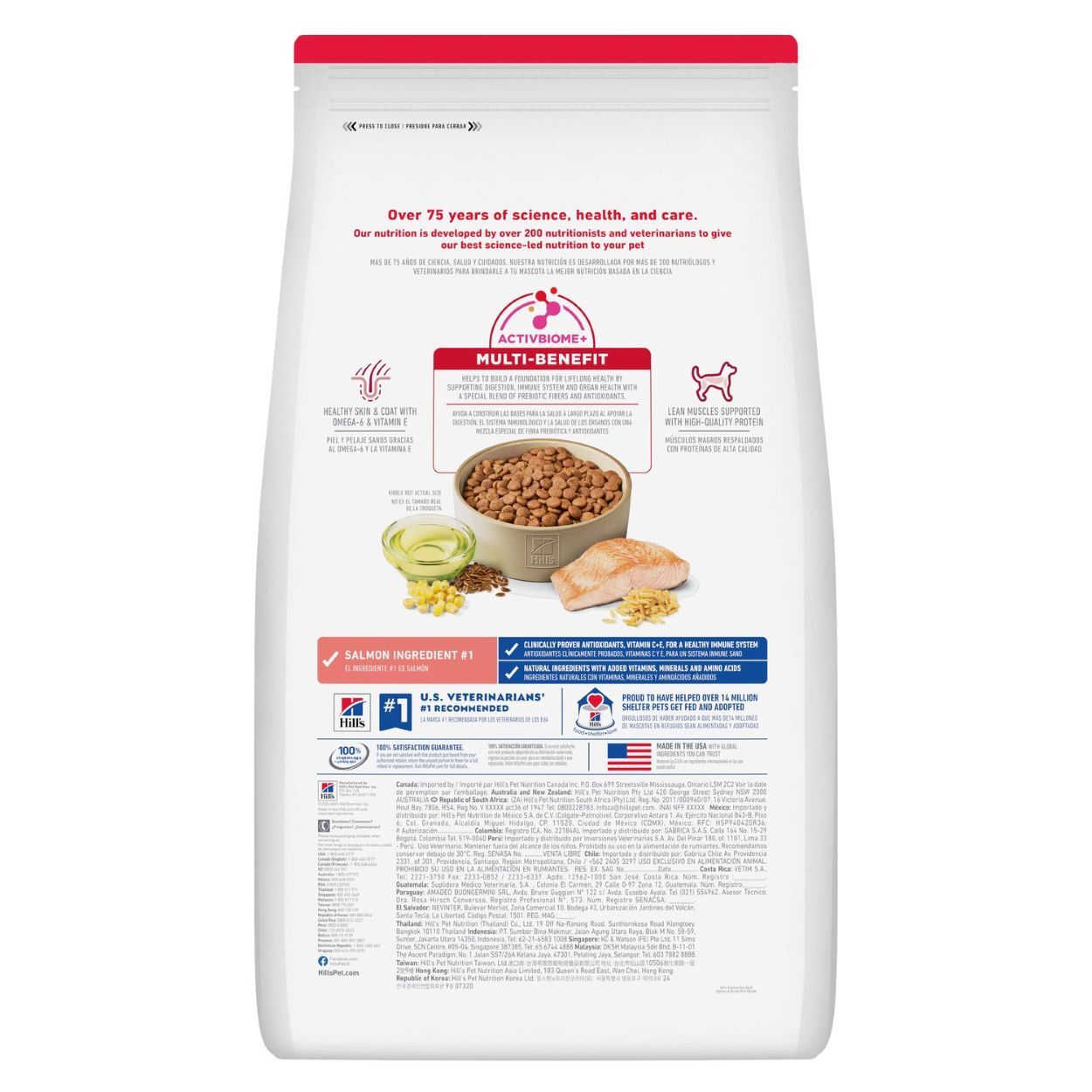 Hill's Science Diet Adult Salmon & Brown Rice Recipe Dog Food, 4.5-Lb