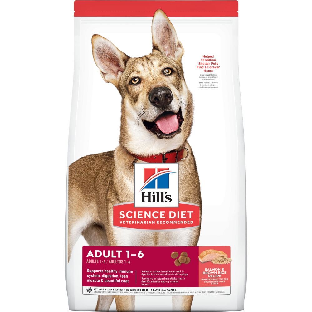 Hill's Science Diet Adult Salmon & Brown Rice Recipe Dog Food, 14-Lb