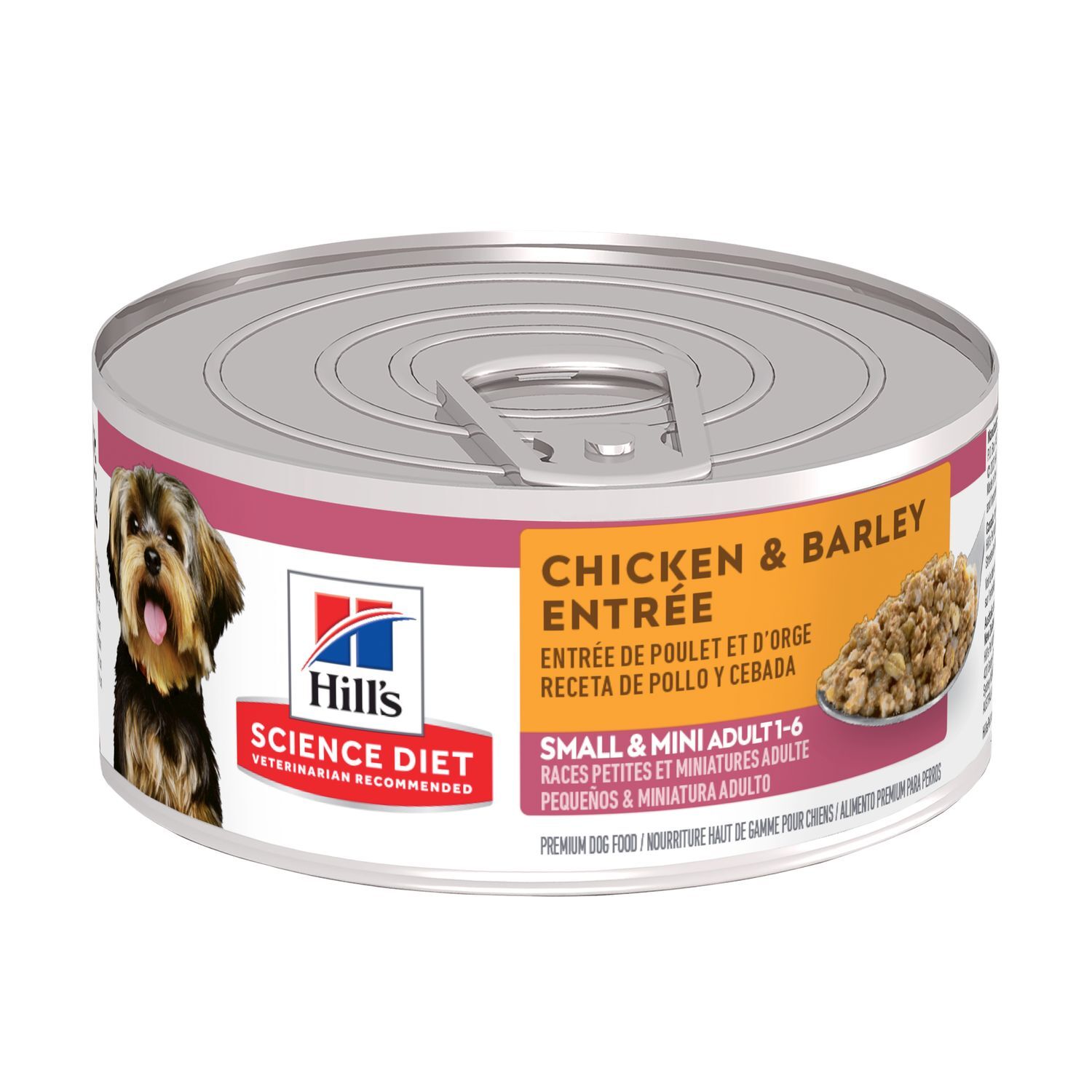 Hill's Science Diet Adult Small & Mini Chicken & Barley Entrée Dog Food, 5.8-Oz