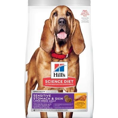 Hill's Science Diet Adult Sensitive Stomach & Skin Large Breed Chicken & Barley Dog Food, 30-Lb