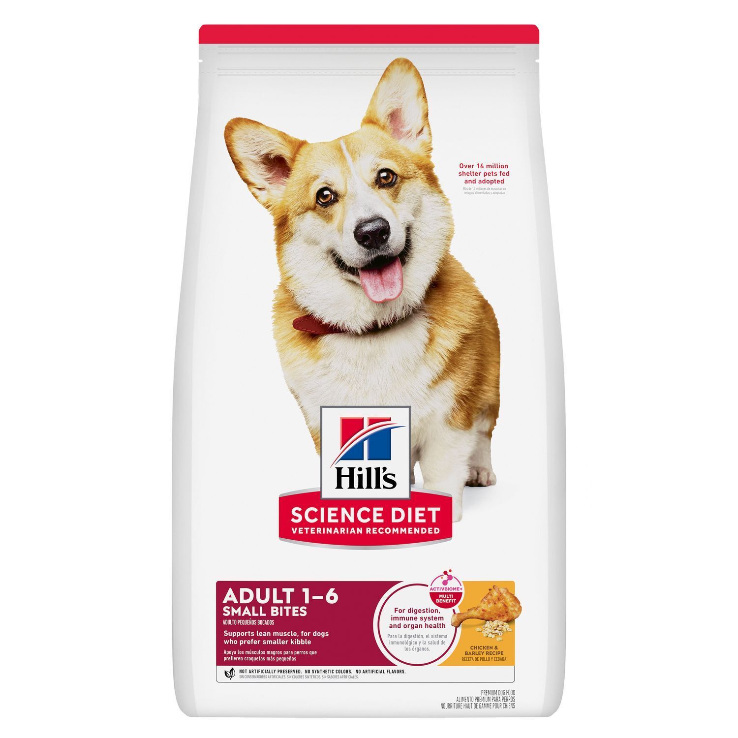 Hill's Science Diet Adult Small Bites Chicken & Barley Recipe Dog Food, 45-Lb