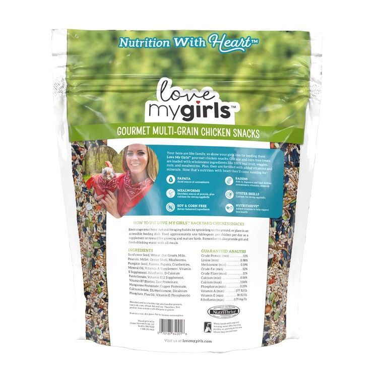 Love My Girls Fruit & Worms Gourmet Chicken Snacks, 5-Lb