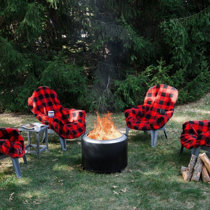 City Bonfires The Chair Blanket Buffalo Plaid