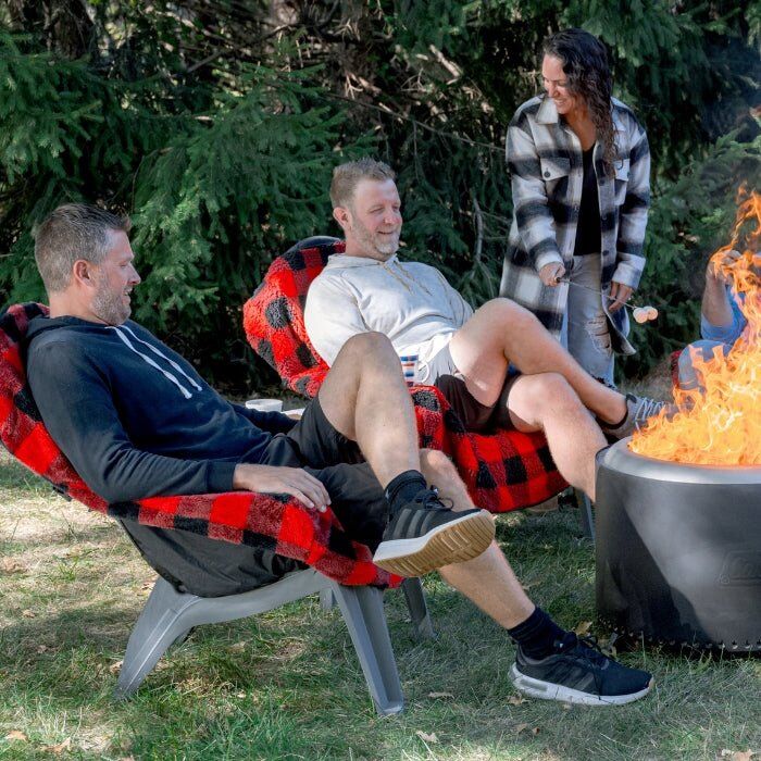 City Bonfires The Chair Blanket Buffalo Plaid