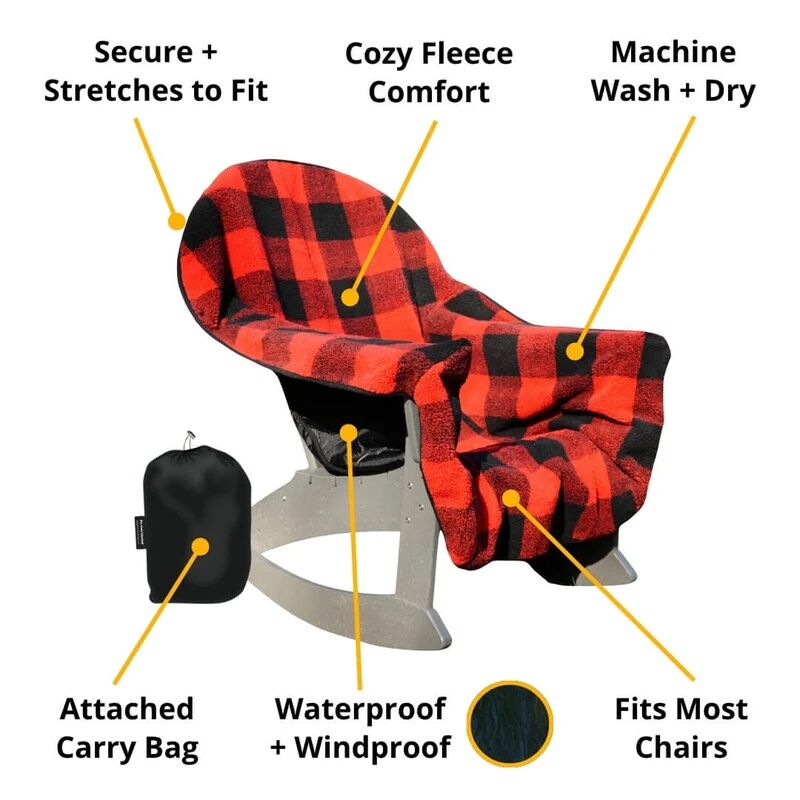 City Bonfires The Chair Blanket Buffalo Plaid