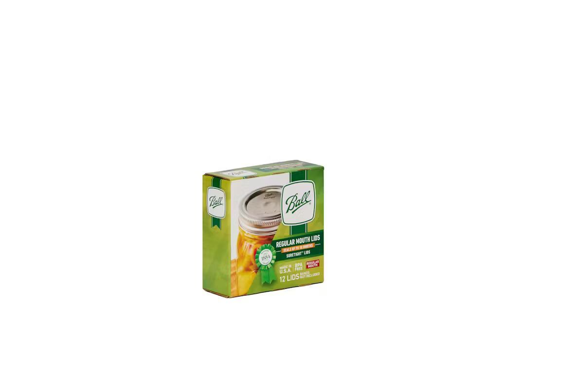 Ball Regular Mouth Jar Lids, 12-Pk