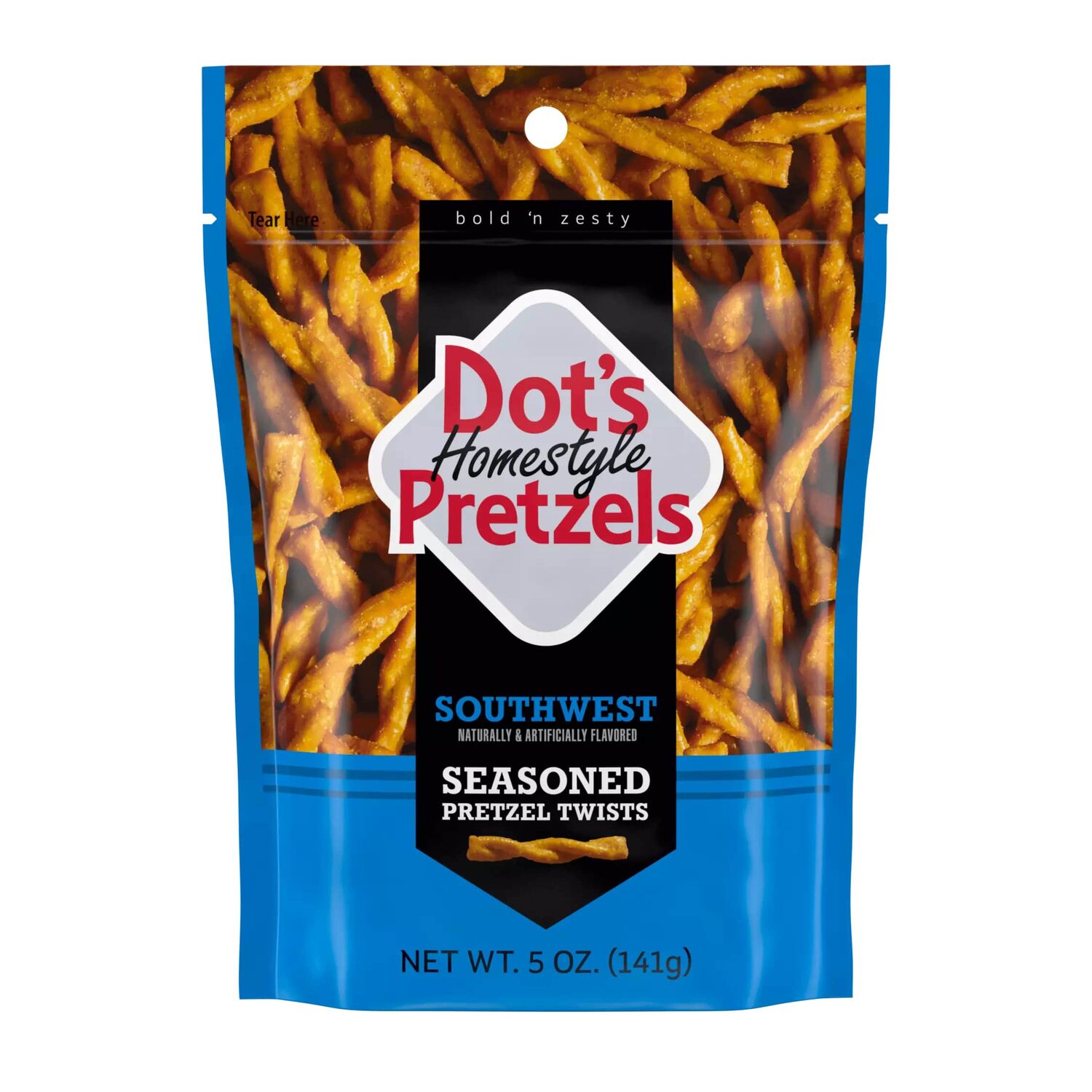 Dot's Homestyle Pretzels Southwest Seasoned Pretzel Twists, 5-Oz