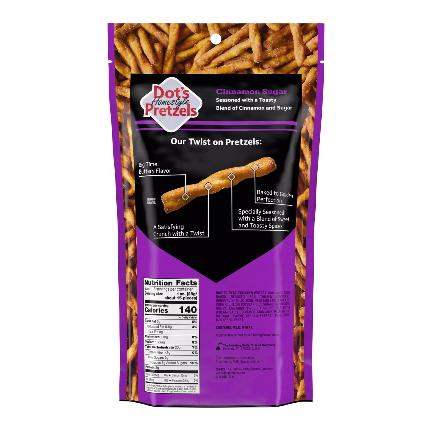 Dot's Cinnamon Sugar Pretzels, 16-Oz