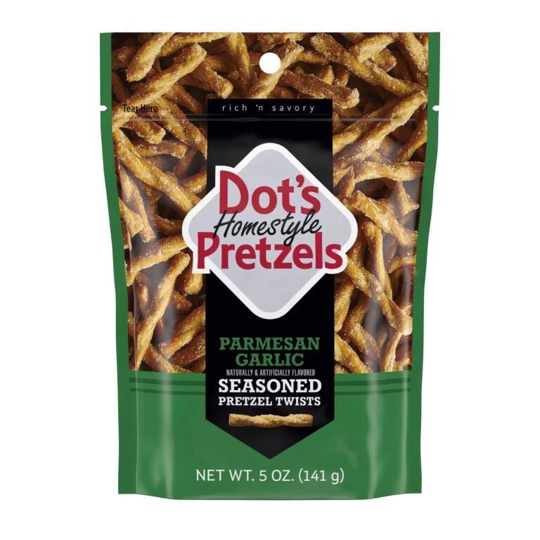 Dot's Homestyle Pretzels Parmesan Garlic Seasoned Pretzel Twists, 5-Oz
