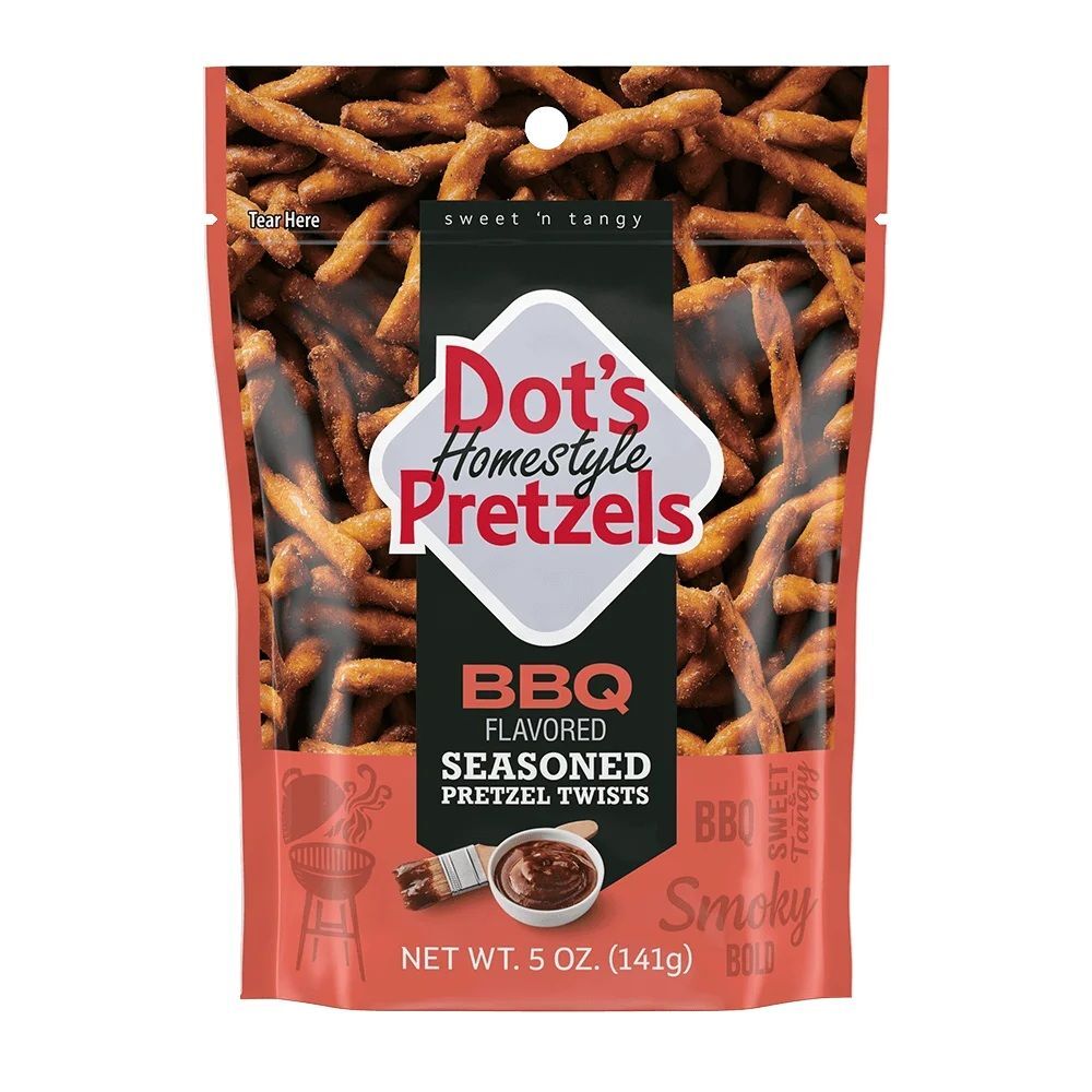 Dot's Homestyle Pretzels BBQ Seasoned Pretzel Twists, 5-Oz