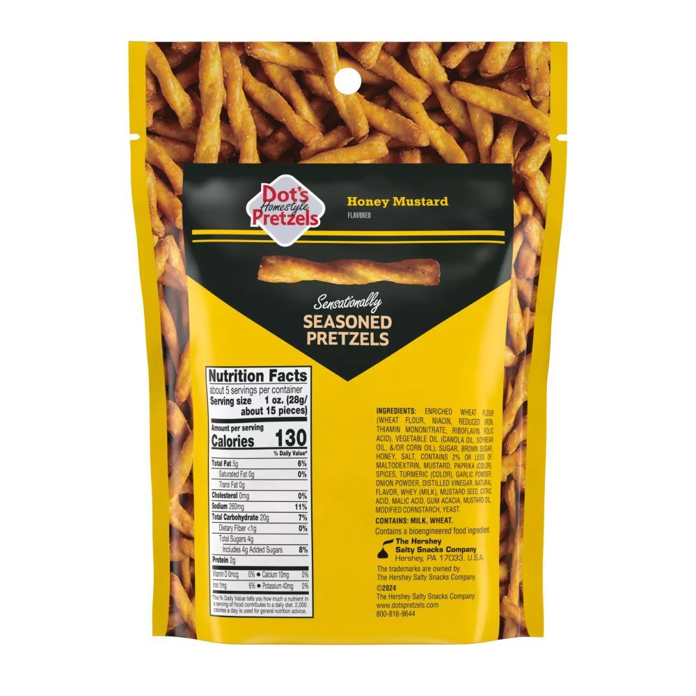 Dot's Honey Mustard Seasoned Pretzel Twists, 5-Oz