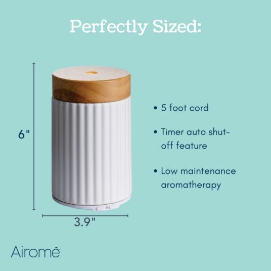 Airomé Wood & Ceramic Ultra Sonic Essential Oil Diffuser