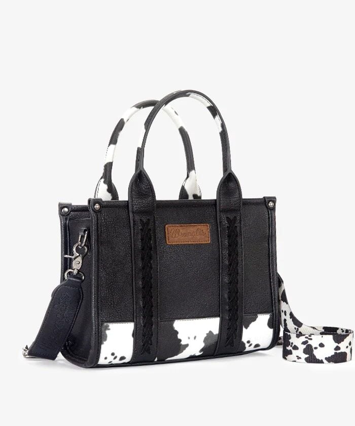 Montana West Wrangler Cow Print Medium Crossbody Tote
