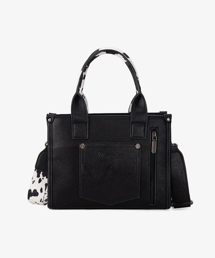Montana West Wrangler Cow Print Concealed Carry Tote