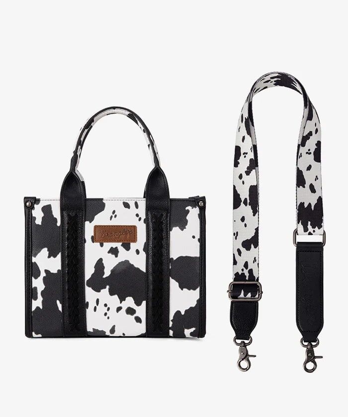 Montana West Wrangler Cow Print Concealed Carry Tote