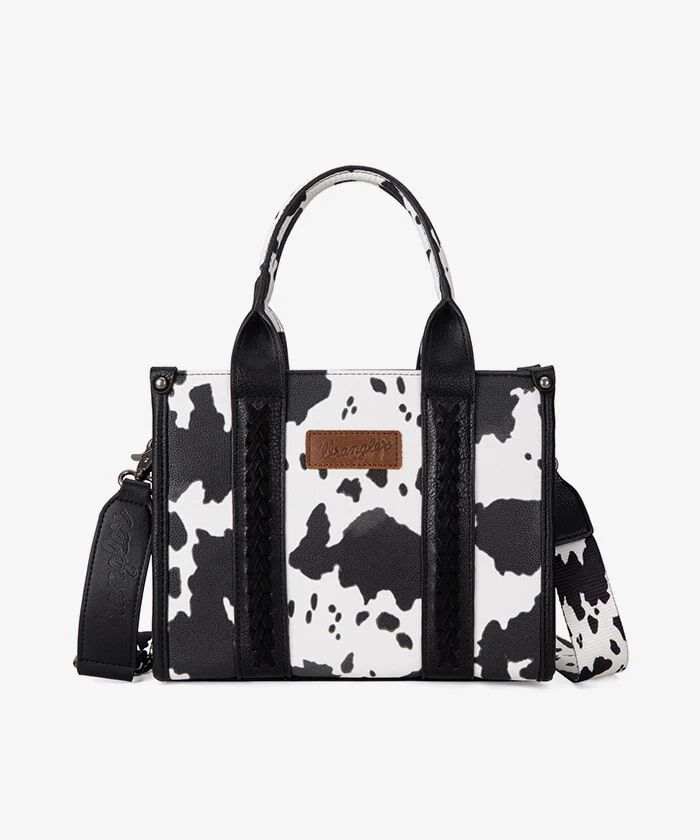 Montana West Wrangler Cow Print Concealed Carry Tote