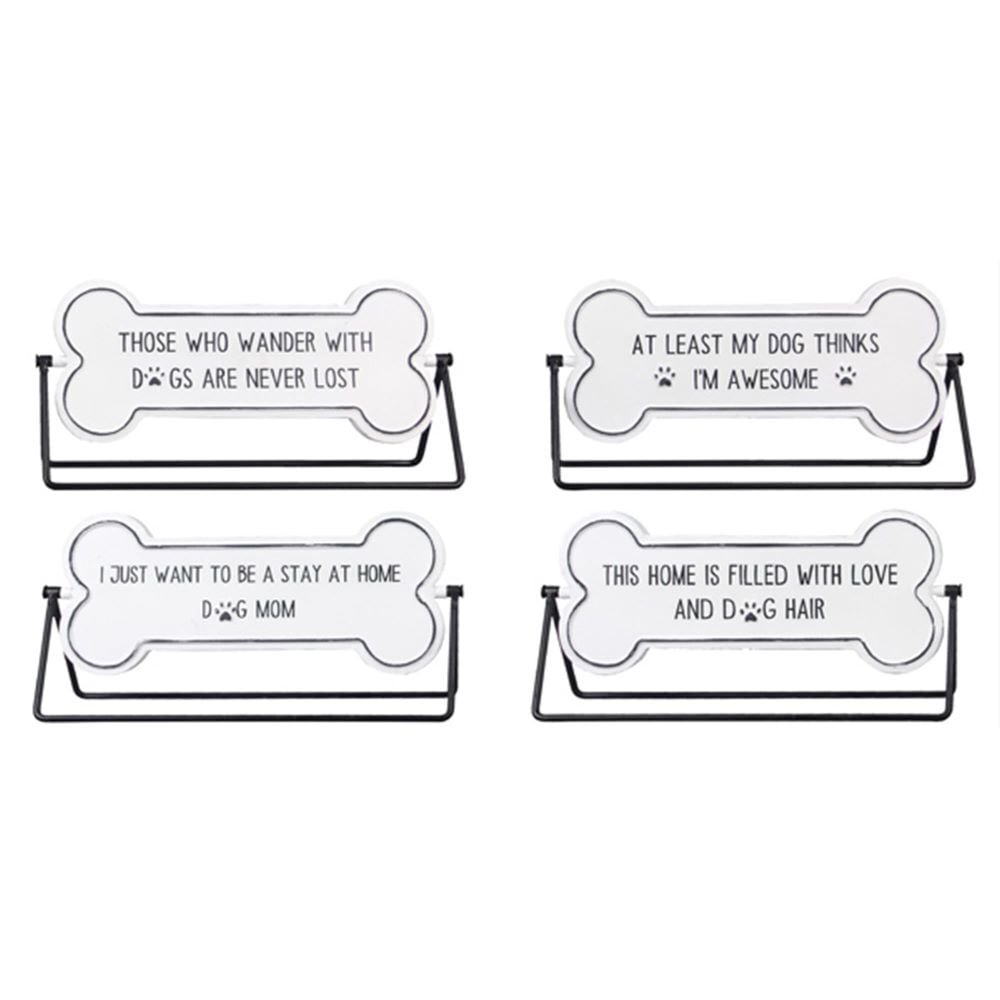 Young's Inc Metal Both Side Printing Tabletop Sign Assortment