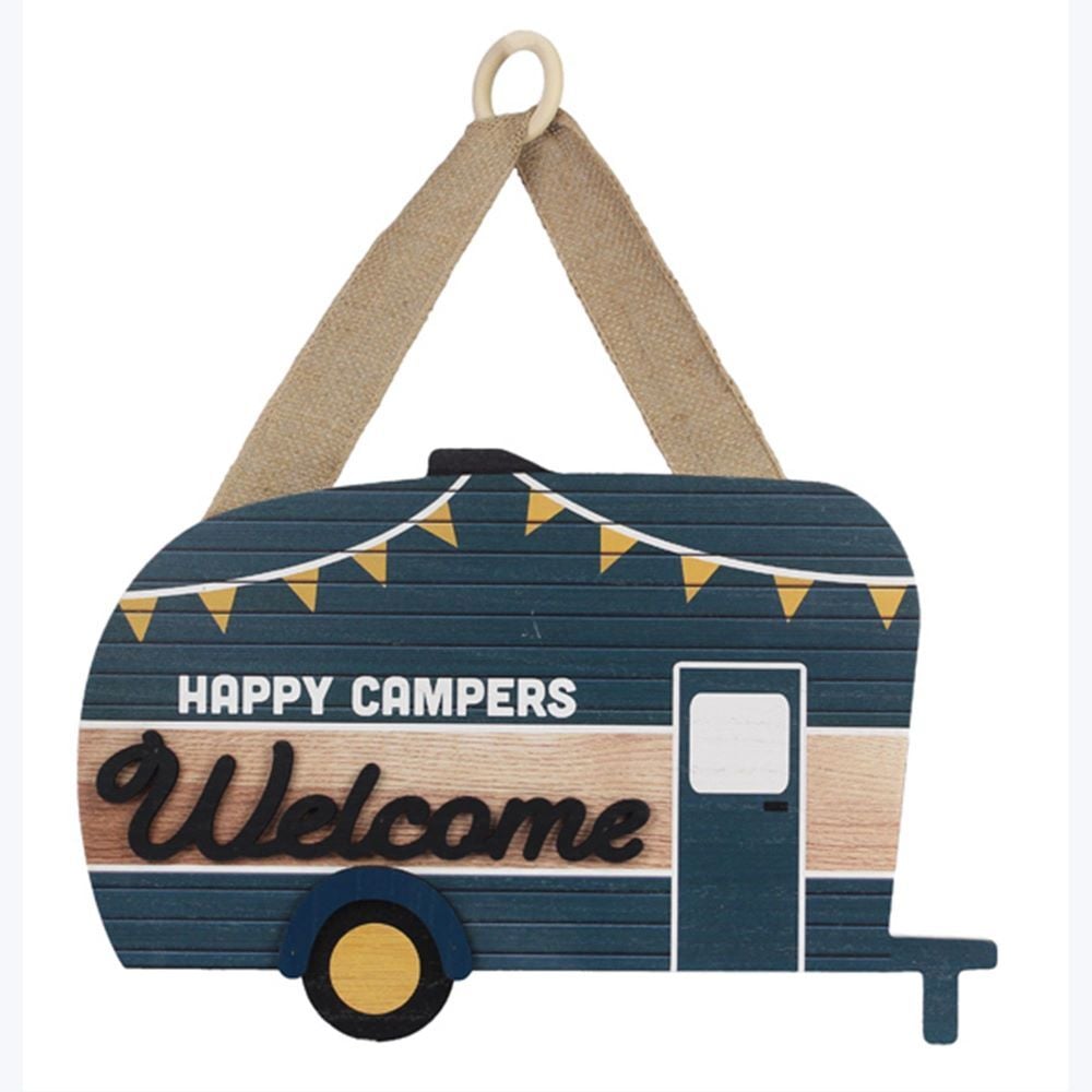Young's Wood Happy Camper Wall Sign