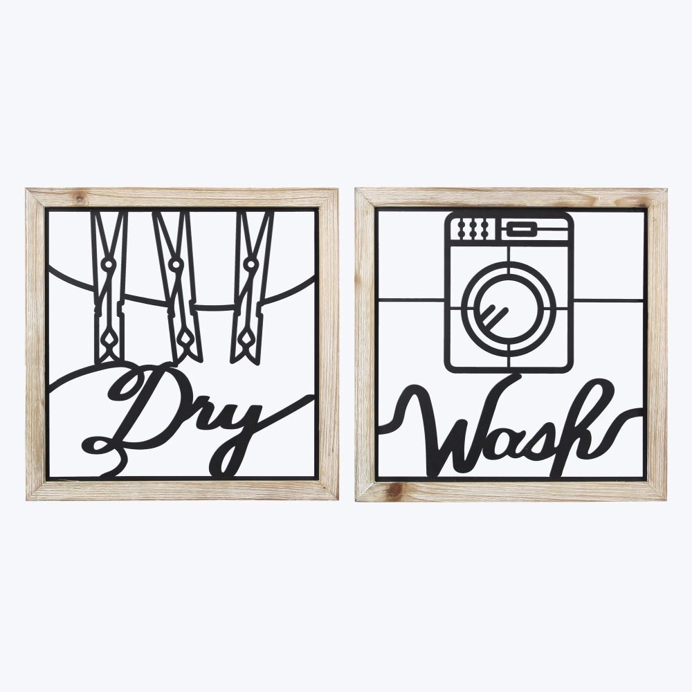 Young's Wood/Metal Laundry Wall Sign Assortment