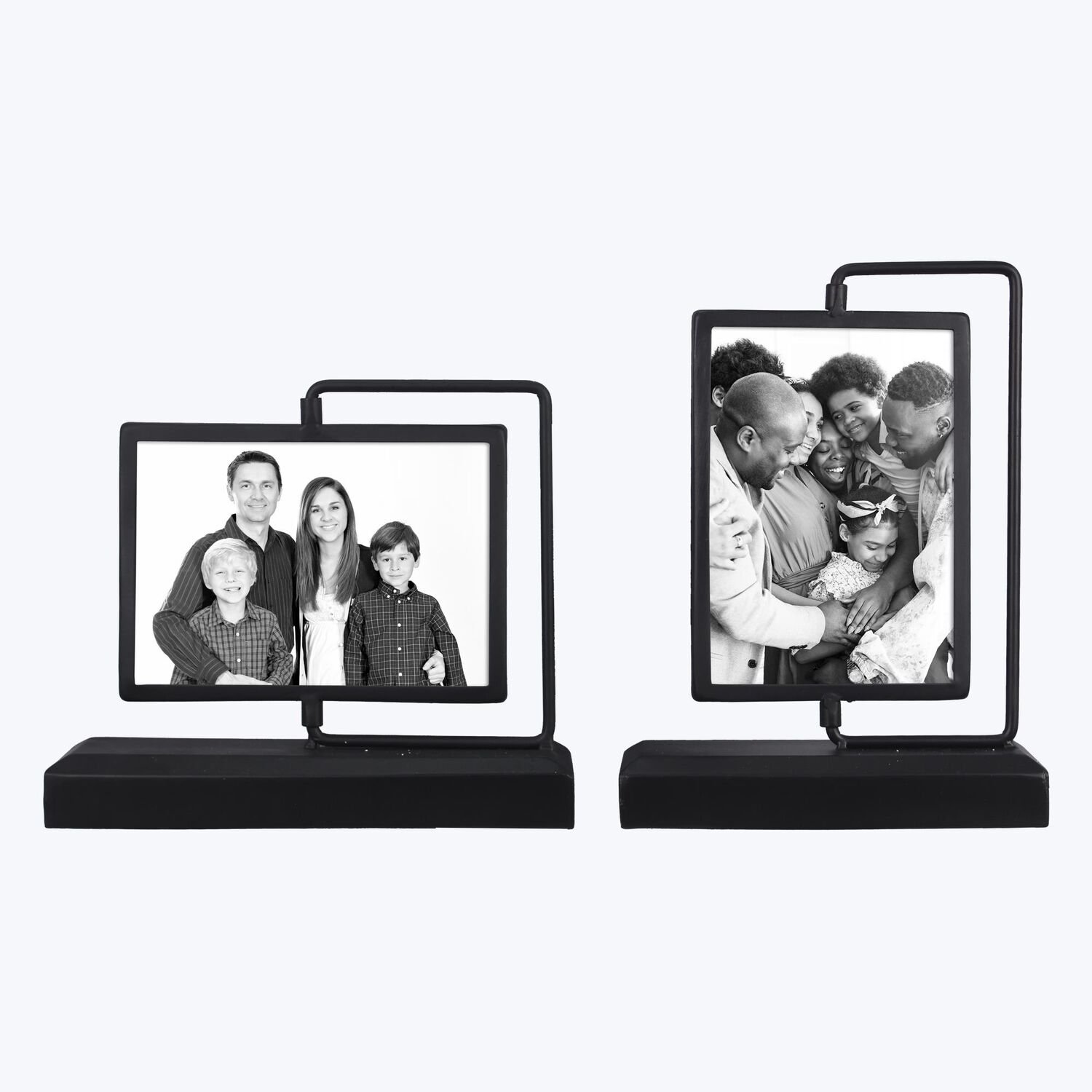 Young's Inc. Metal Photo Frame on Swivel Base Vertical Assortment, 5-In x 7-In