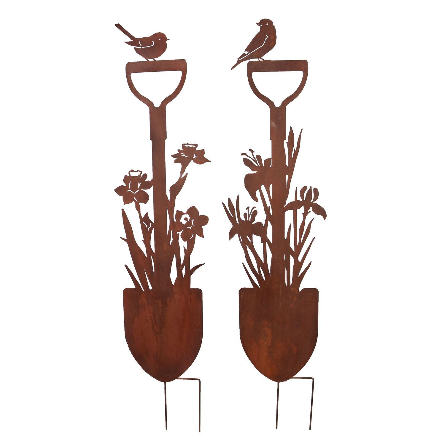 Young's Metal Art Garden Stakes, 2-Pk