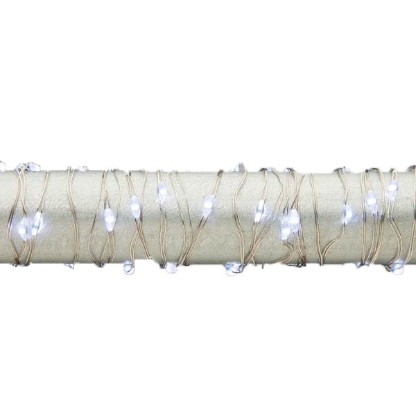 Gerson 5 ft Led Light String - Cool White, Silver Wire