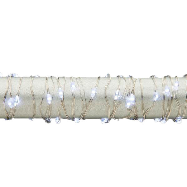 Gerson 10 ft Led Light String - Cool White, Silver Wire
