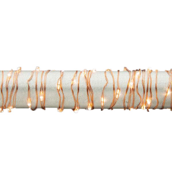 Gerson 10 ft Led Light String - Warm White, Copper Wire