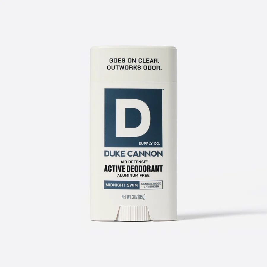 Duke Cannon Midnight Swim Scent Aluminum Free Air Defense Active Deodorant, 3-Oz