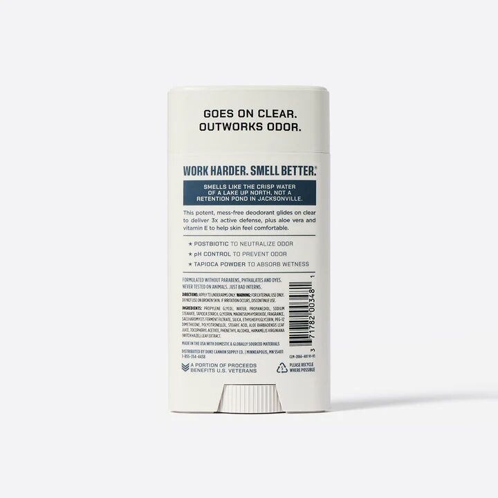 Duke Cannon Midnight Swim Scent Aluminum Free Air Defense Active Deodorant, 3-Oz