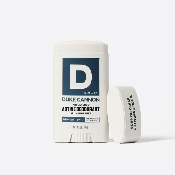 Duke Cannon Midnight Swim Scent Aluminum Free Air Defense Active Deodorant, 3-Oz