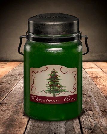 McCall's Candles Christmas Tree Classic Jar Candle, 26-Oz