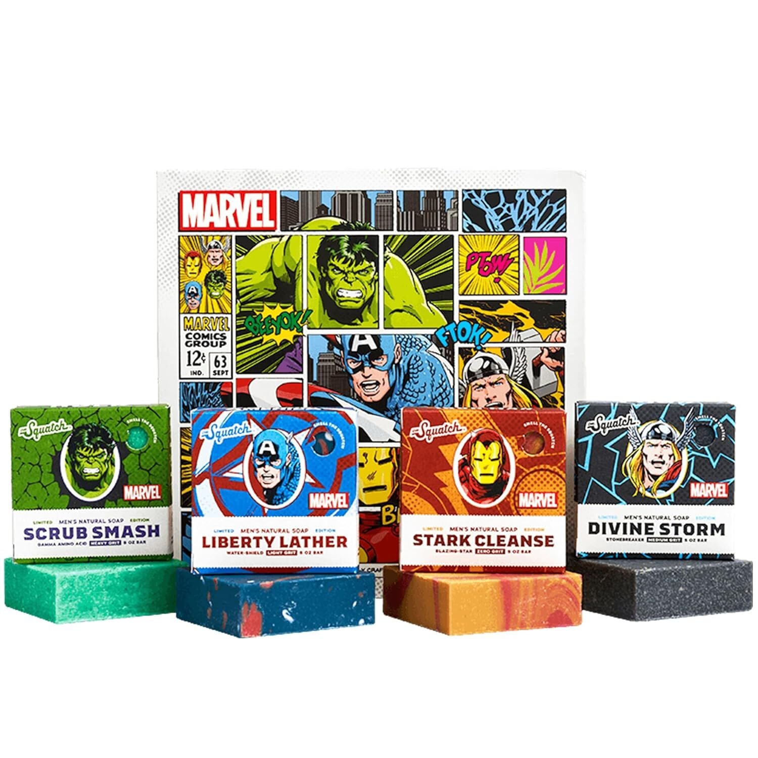 Dr. Squatch Avengers Collection, 4-Pk