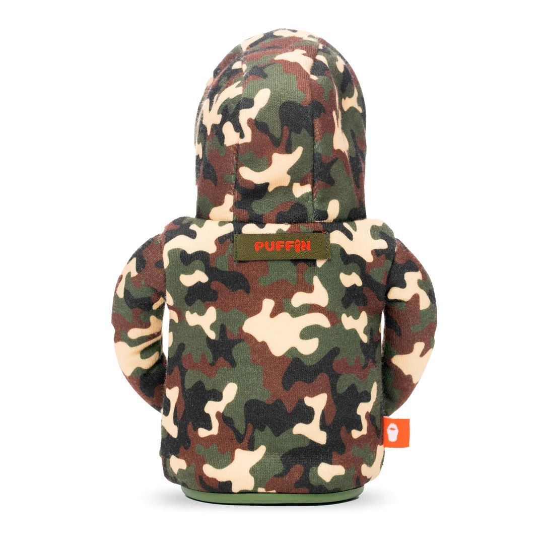 Puffin Drinkwear The Hoodie Woodsy Camo & Puffin Red Drink Cooler