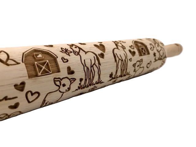 Sweet Rolling Pins Baby Farm Animals Rolling Pin