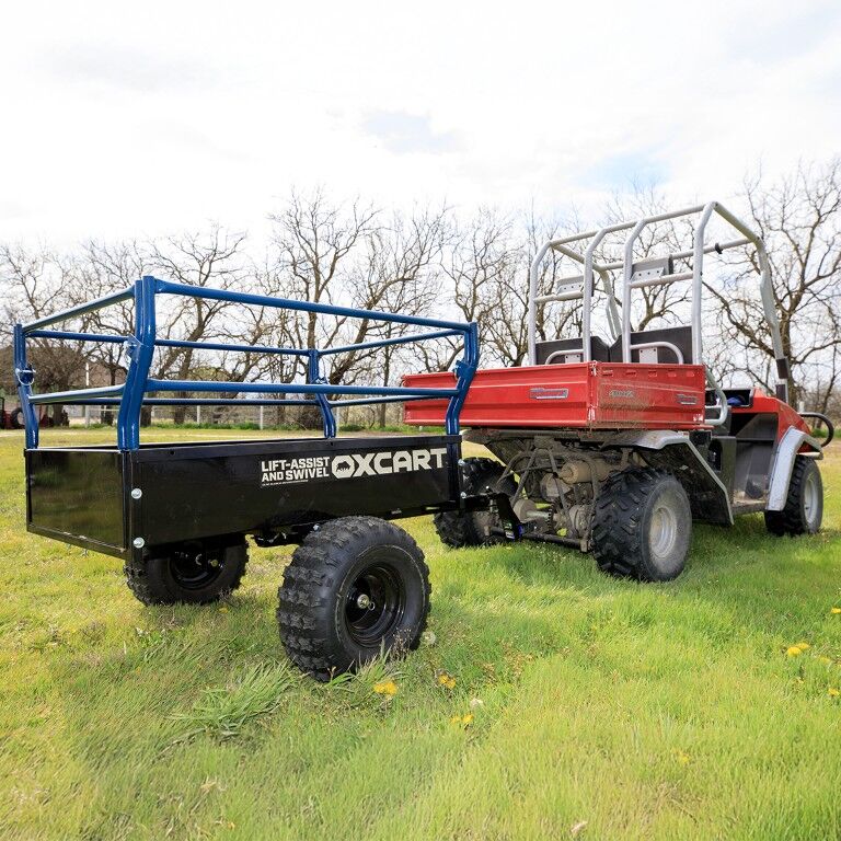 Territory 1750-Lb Mesh-Free ATV Lift-Assist & Swivel Utility Dump Trailer, 25-Cu Ft